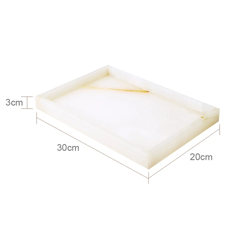 White Onyx Marble Bathroom Set