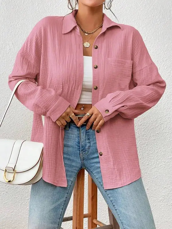 Cotton Gauze Muslin Shirt
