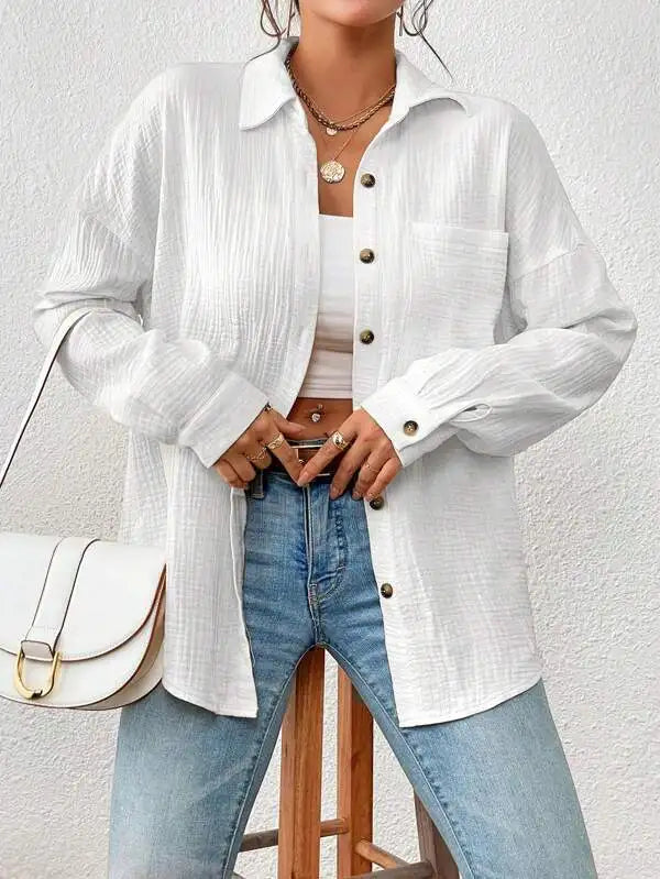 Cotton Gauze Muslin Shirt