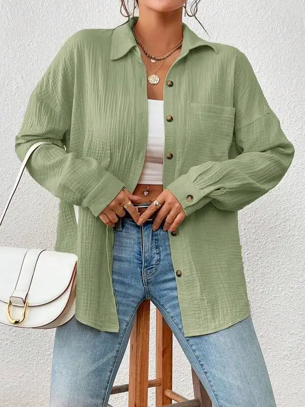 Cotton Gauze Muslin Shirt