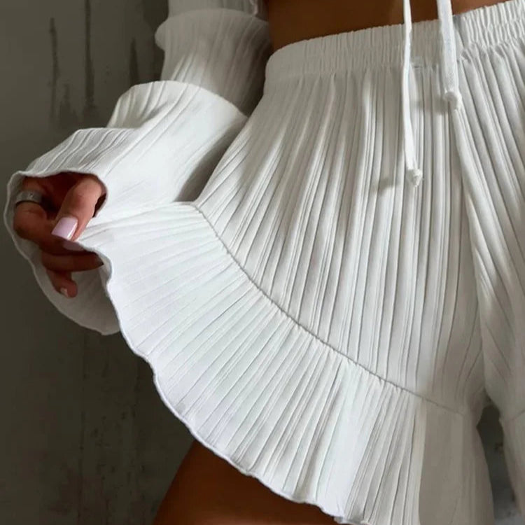 Lace-Up Pyjama Set