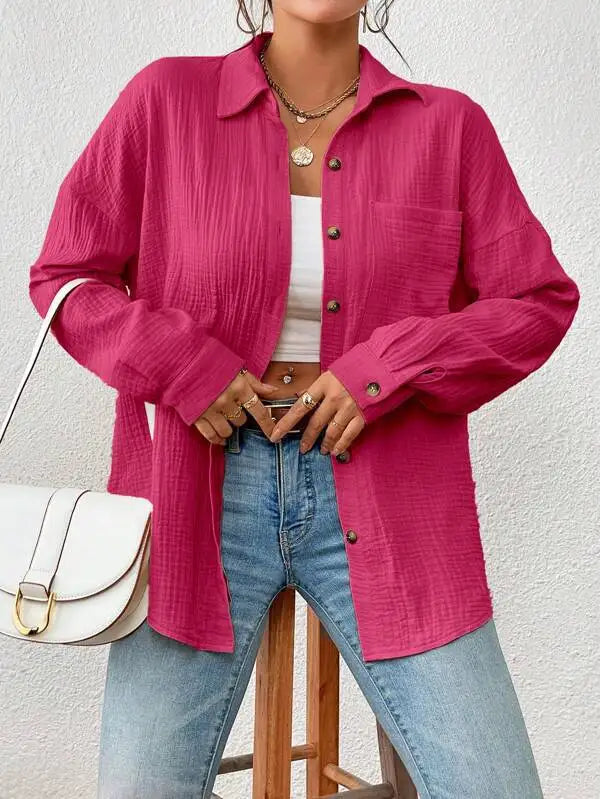 Cotton Gauze Muslin Shirt