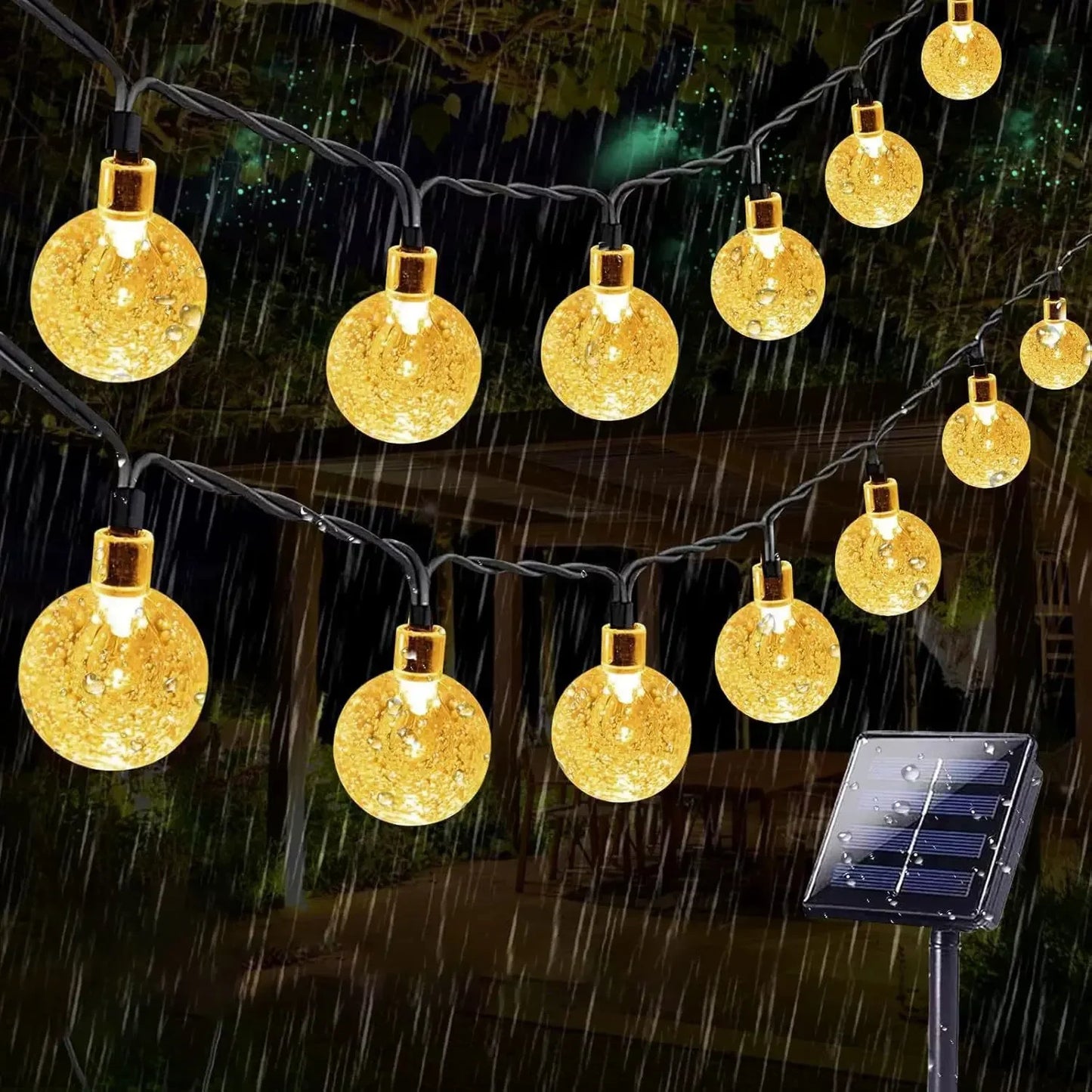 Solar Bubble Ball String Lights