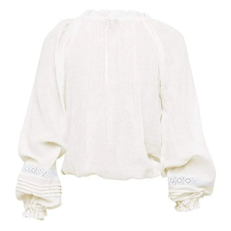 Boho White Lace Blouse