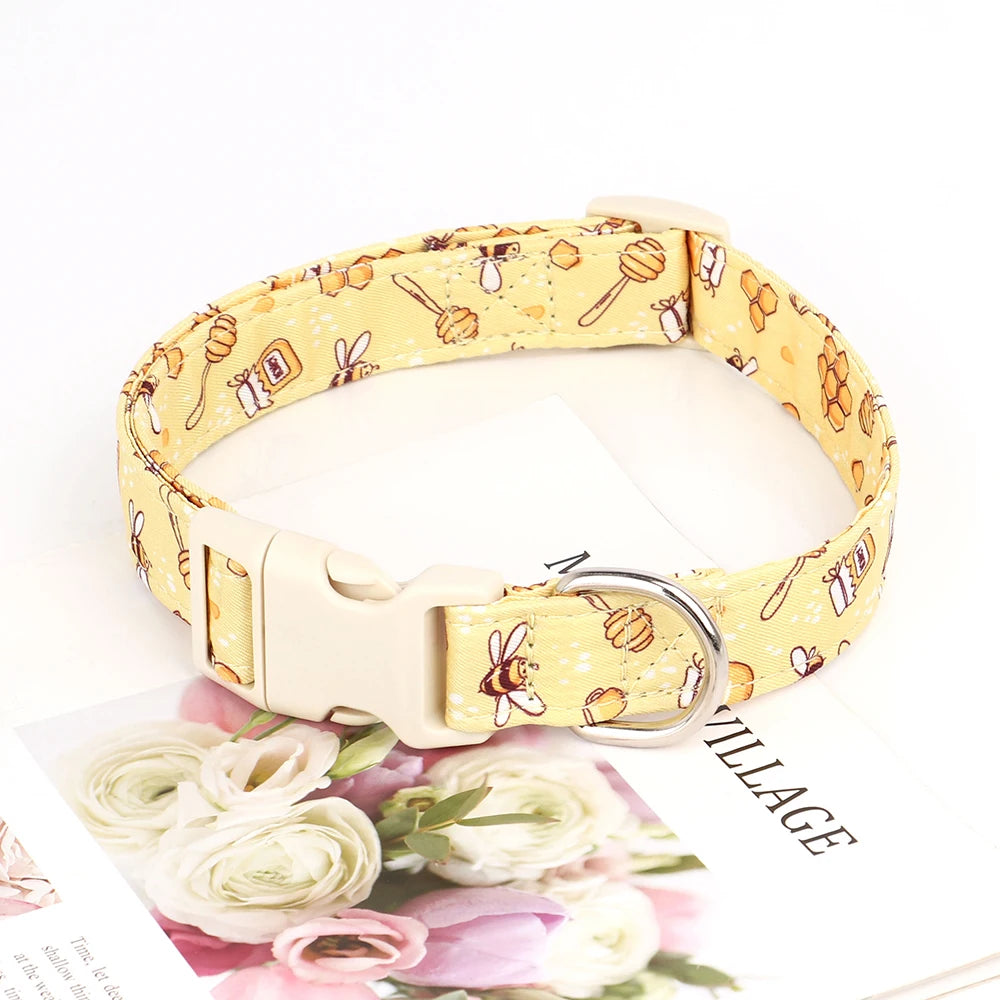 Adjustable Printed Nylon Dog Collar