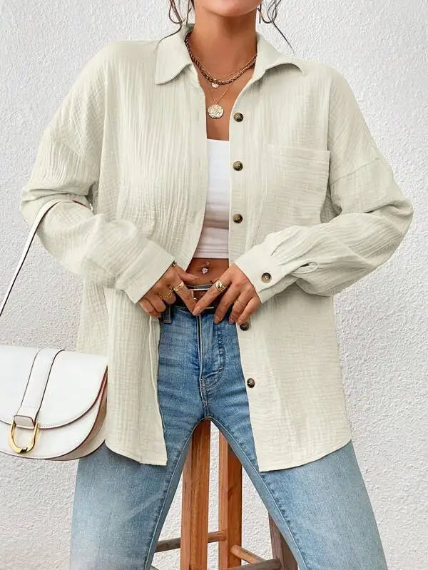 Cotton Gauze Muslin Shirt