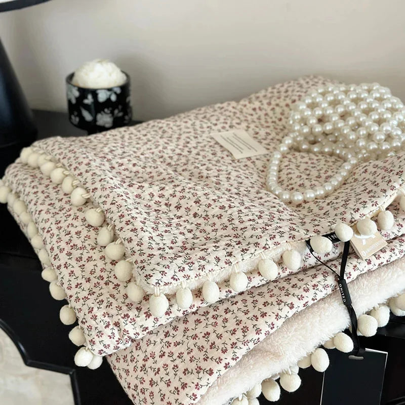 Crepe Cotton Fleece Blanket