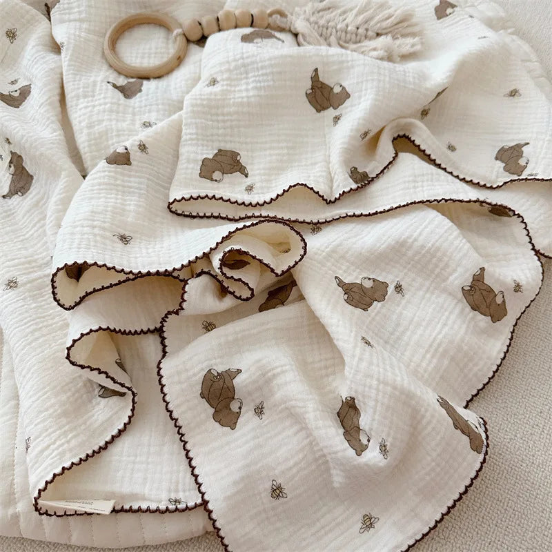 100% Cotton Gauze Baby Blanket