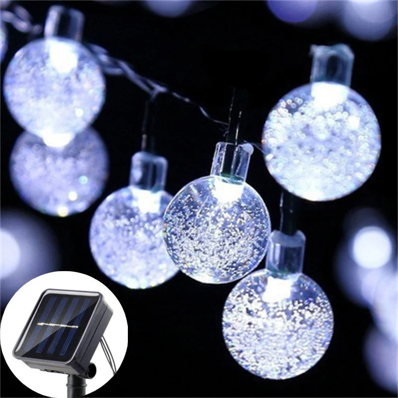 Solar Bubble Ball String Lights