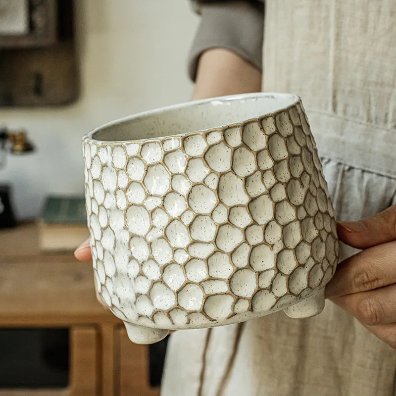 Pinecone Ceramic Storage Jar
