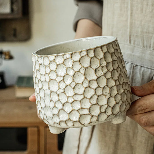 Pinecone Ceramic Storage Jar