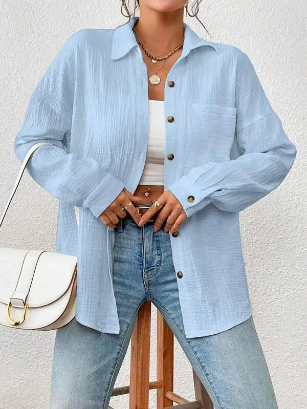 Cotton Gauze Muslin Shirt