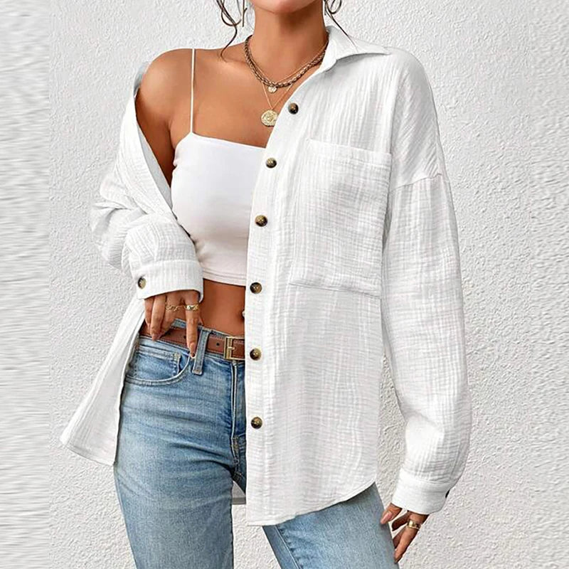 Cotton Gauze Muslin Shirt