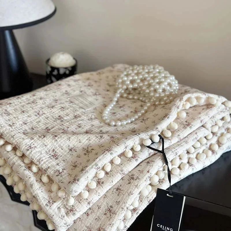 Crepe Cotton Fleece Blanket