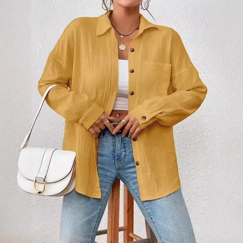 Cotton Gauze Muslin Shirt