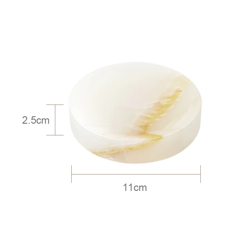 White Onyx Marble Bathroom Set