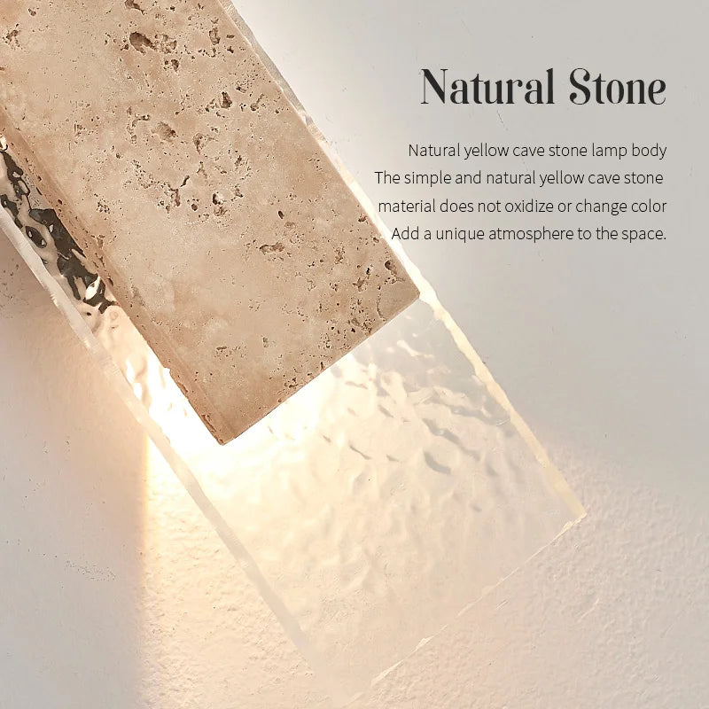 Natural Stone Outdoor LED Wall Lamp