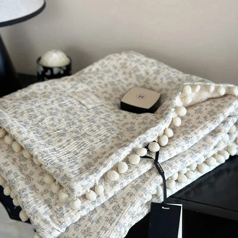 Crepe Cotton Fleece Blanket