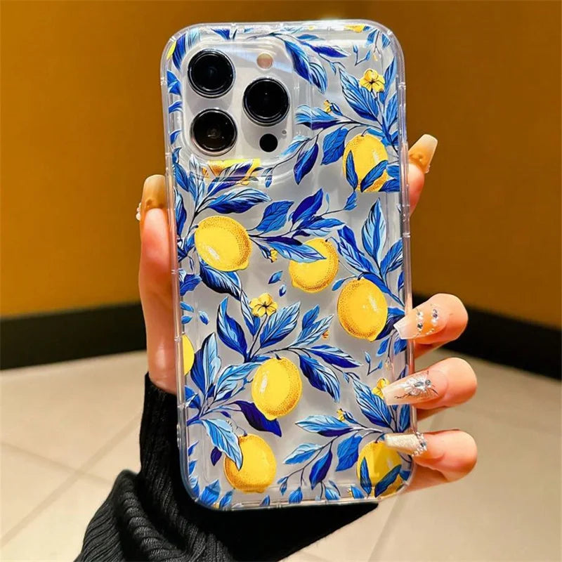 Lemon Print IPhone Case