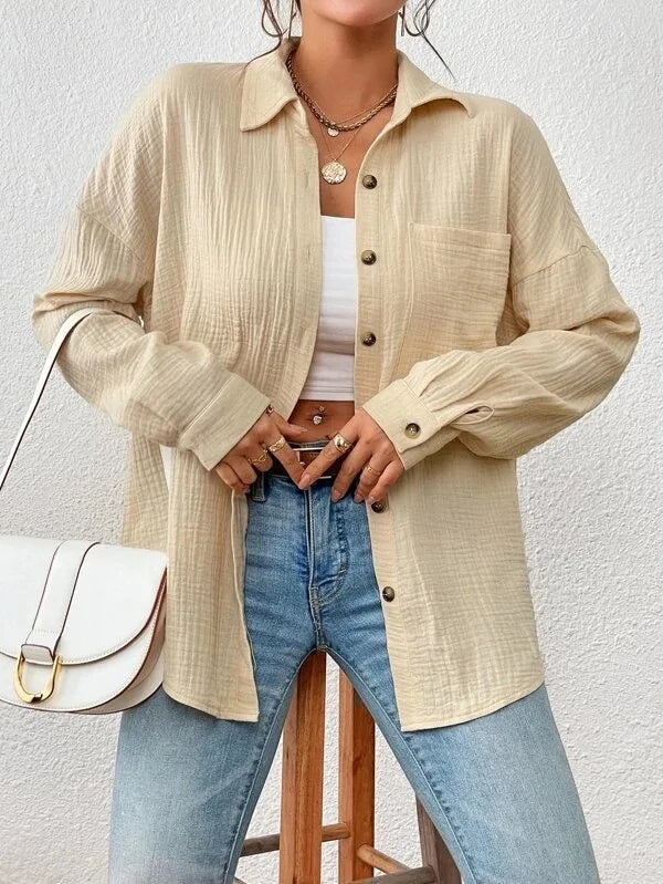 Cotton Gauze Muslin Shirt