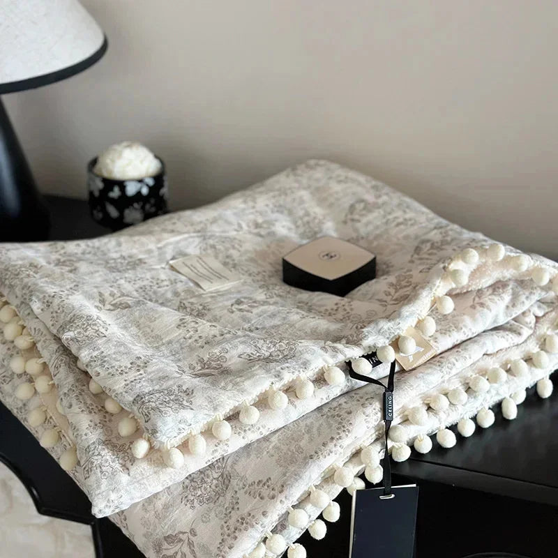 Crepe Cotton Fleece Blanket
