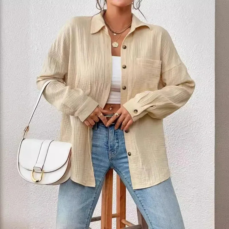 Cotton Gauze Muslin Shirt