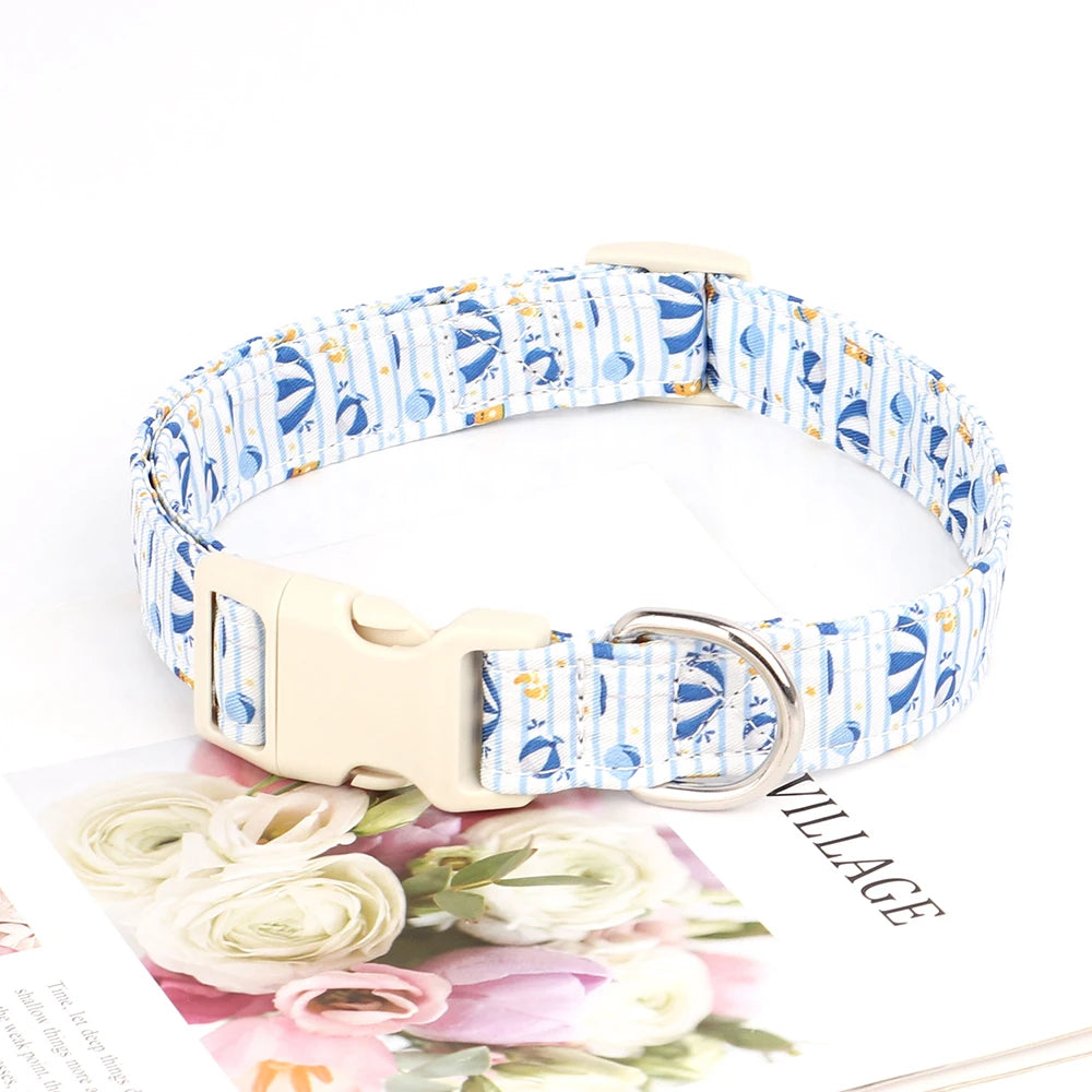 Adjustable Printed Nylon Dog Collar